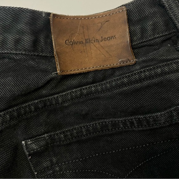 Vintage Calvin Klein Jeans black denim shorts size 10 - Picture 5 of 6